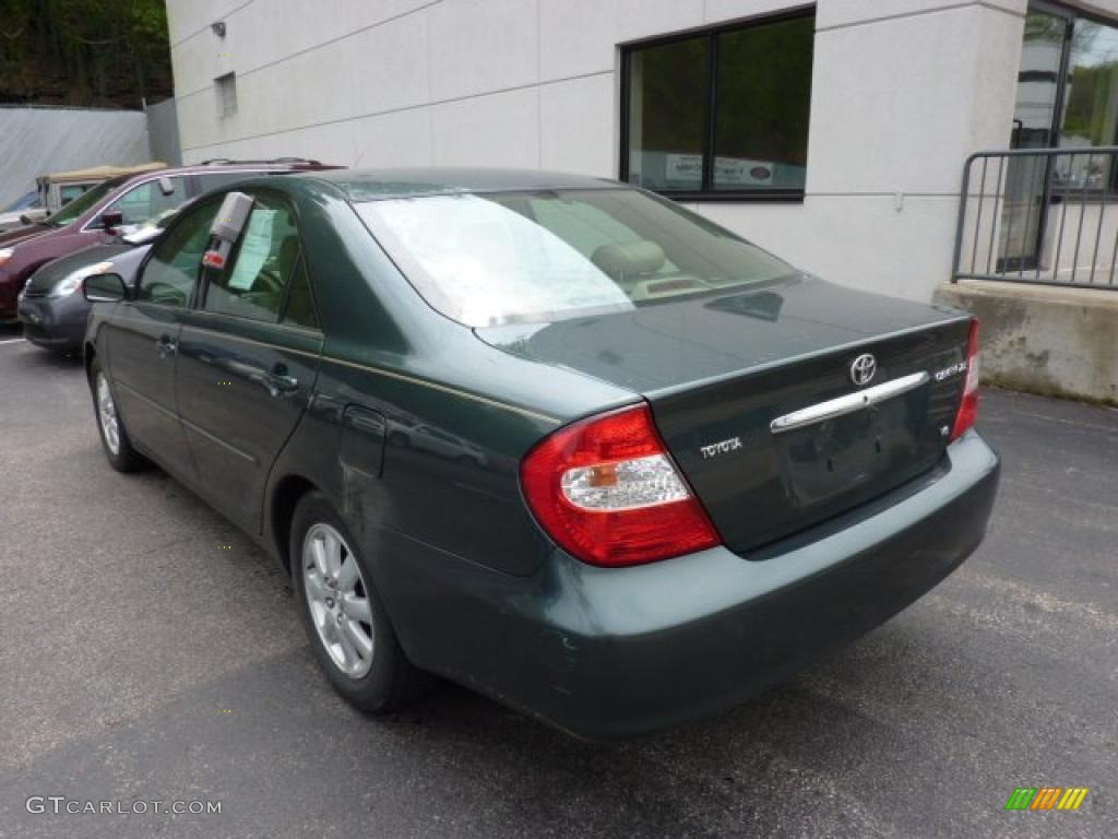 2003 Camry XLE V6 - Aspen Green Pearl / Taupe photo #2