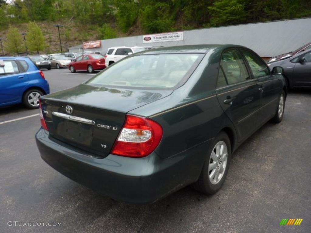 2003 Camry XLE V6 - Aspen Green Pearl / Taupe photo #4