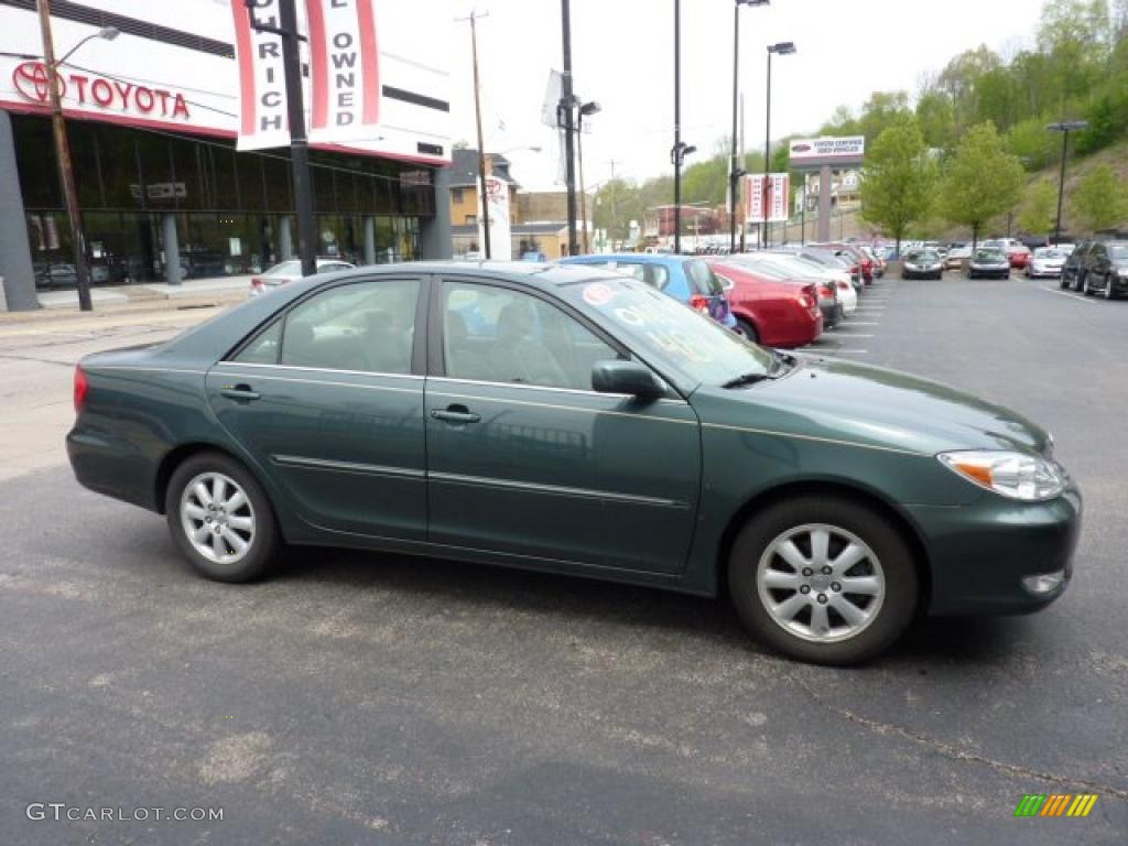 2003 Camry XLE V6 - Aspen Green Pearl / Taupe photo #5