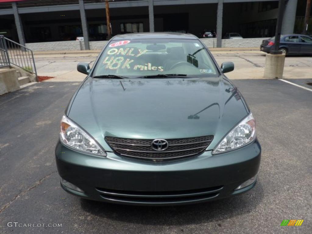 2003 Camry XLE V6 - Aspen Green Pearl / Taupe photo #10
