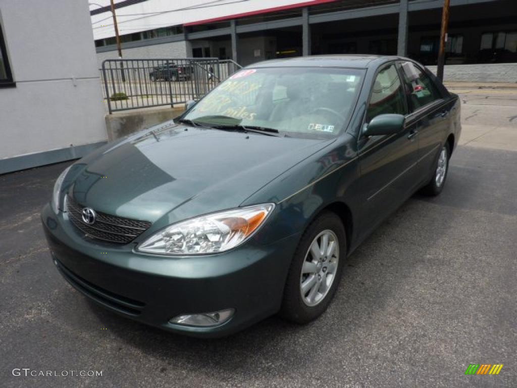 2003 Camry XLE V6 - Aspen Green Pearl / Taupe photo #11