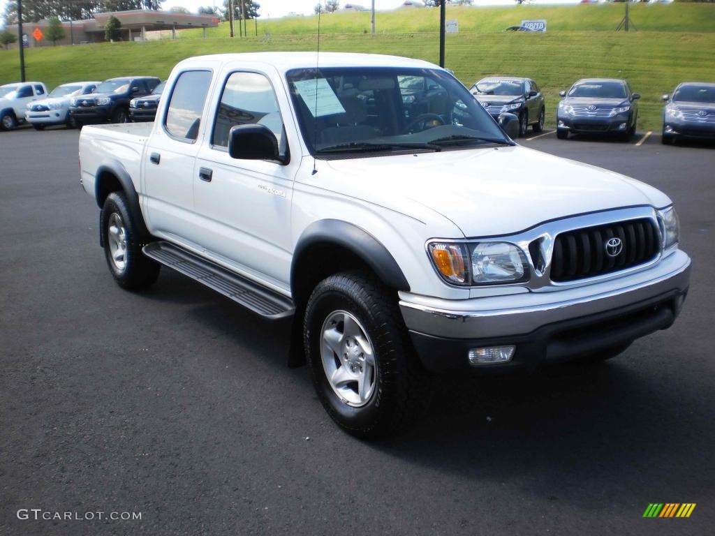 2004 Tacoma V6 PreRunner Double Cab - Super White / Oak photo #8