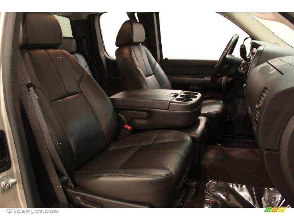 2008 Sierra 1500 SLT Extended Cab 4x4 - Silver Birch Metallic / Ebony photo #10