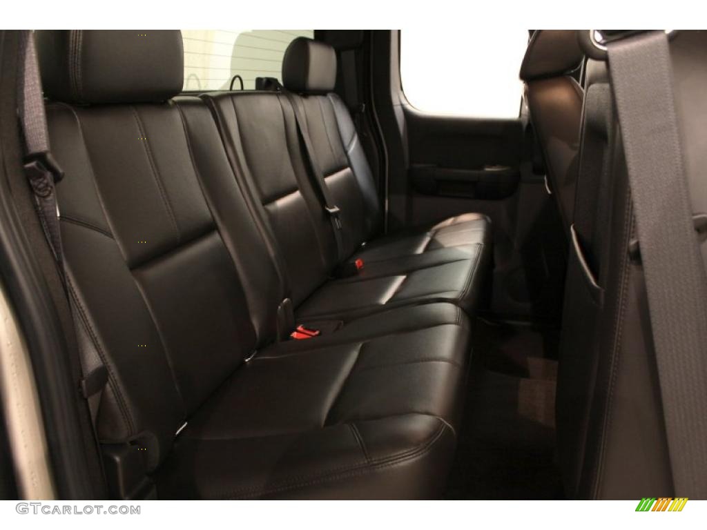 2008 Sierra 1500 SLT Extended Cab 4x4 - Silver Birch Metallic / Ebony photo #11