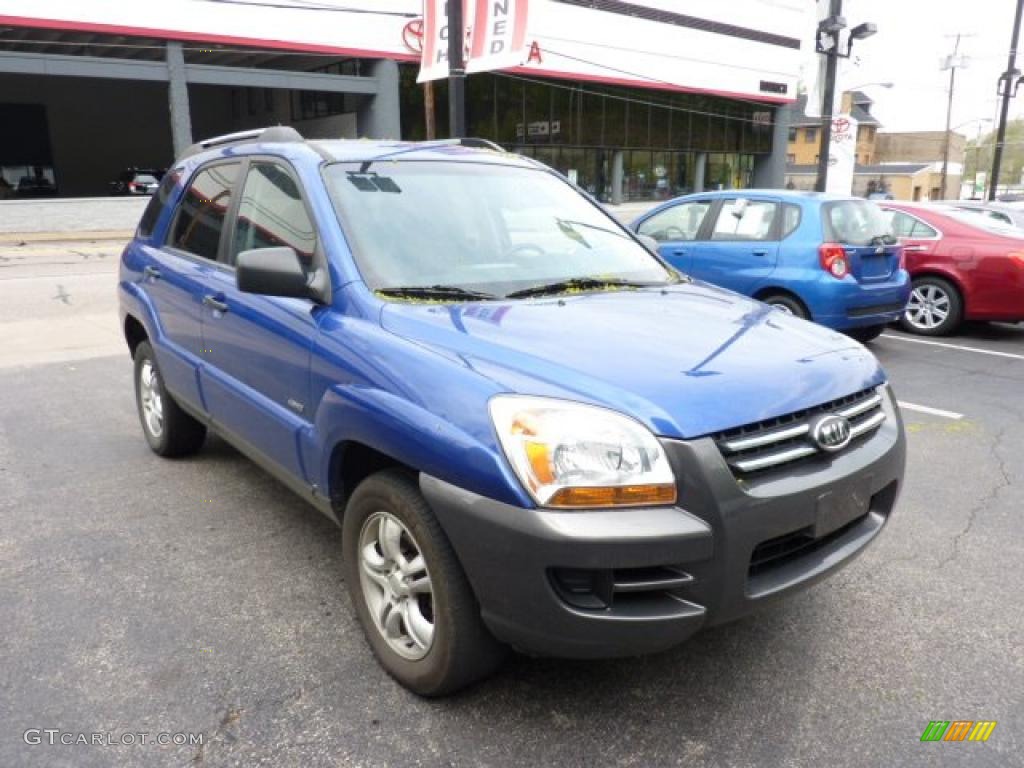 2005 Sportage LX 4WD - Smart Blue / Black photo #6