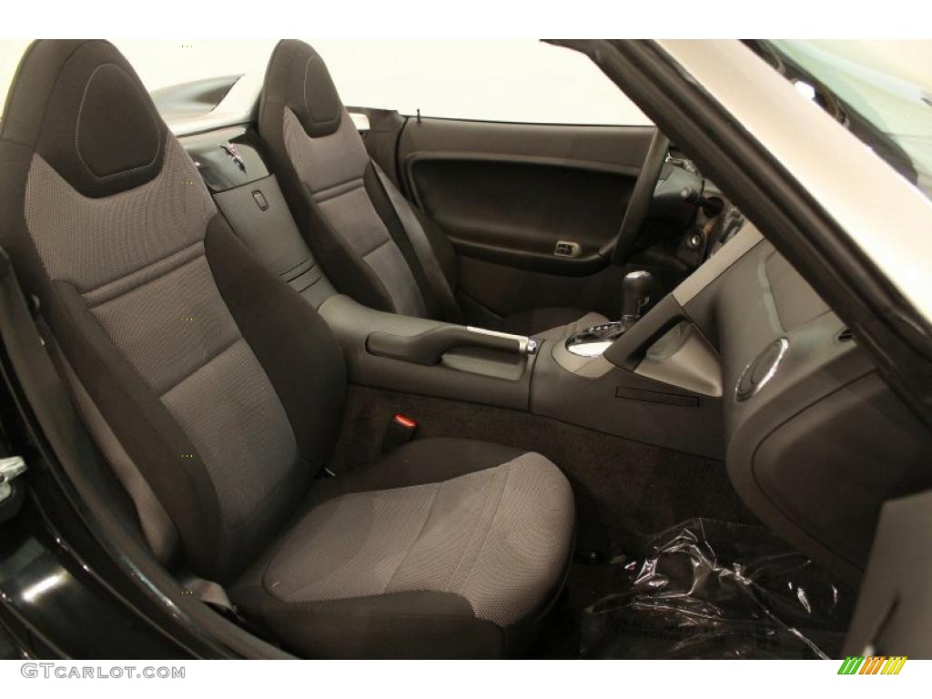 Ebony Interior 2008 Pontiac Solstice Roadster Photo #48863560