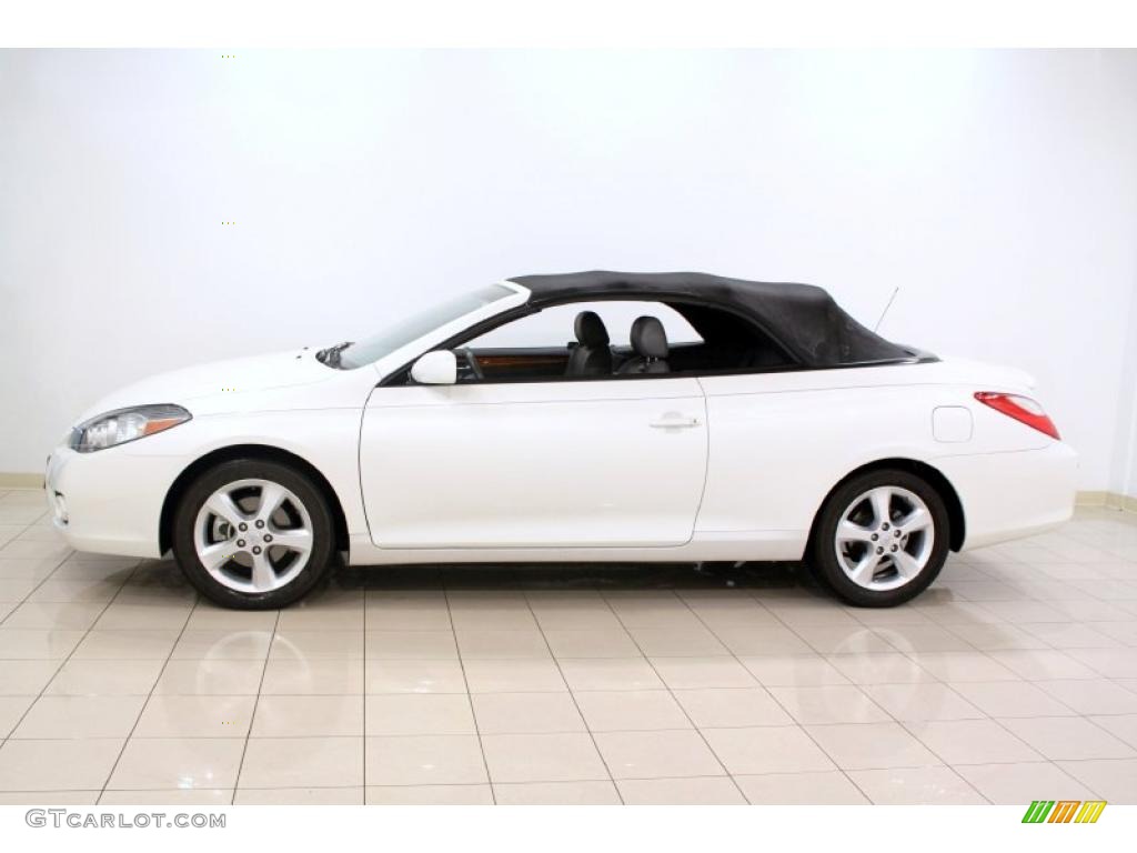 2007 Solara SLE V6 Convertible - Blizzard White Pearl / Dark Charcoal photo #5