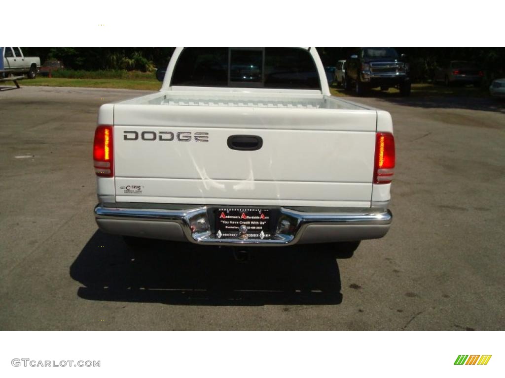 1997 Dakota SLT Extended Cab - Bright White / Mist Gray photo #4