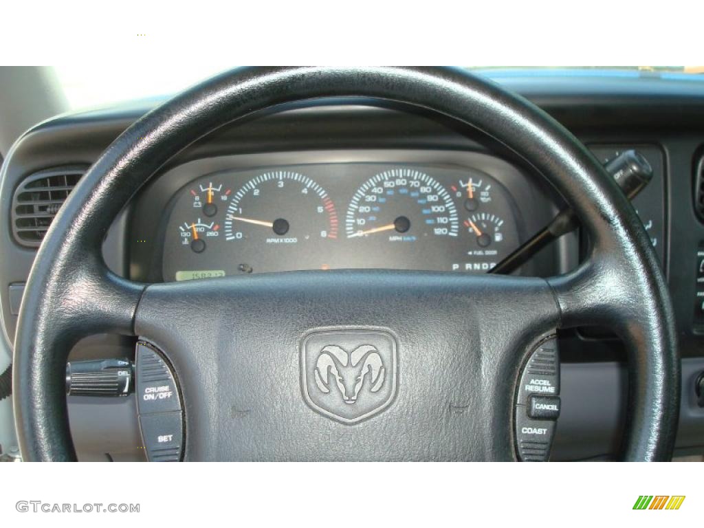 1997 Dakota SLT Extended Cab - Bright White / Mist Gray photo #13