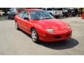 1996 Bright Red Pontiac Sunfire SE Sedan  photo #1