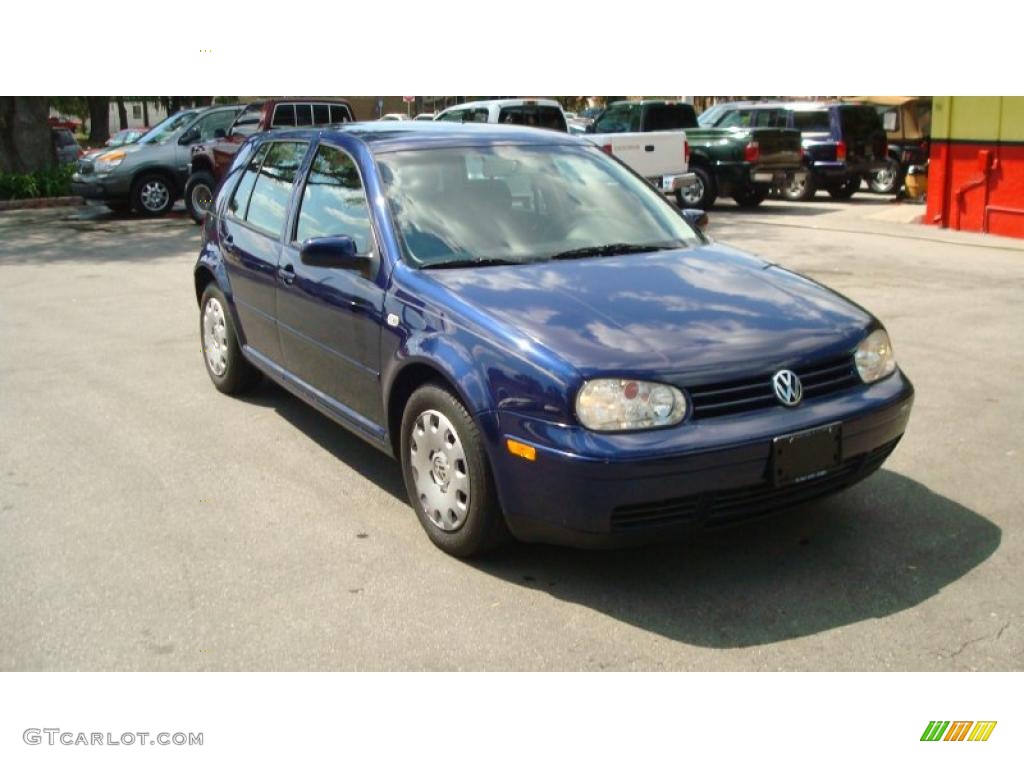 2004 Golf GL 4 Door - Indigo Blue Metallic / Black photo #1