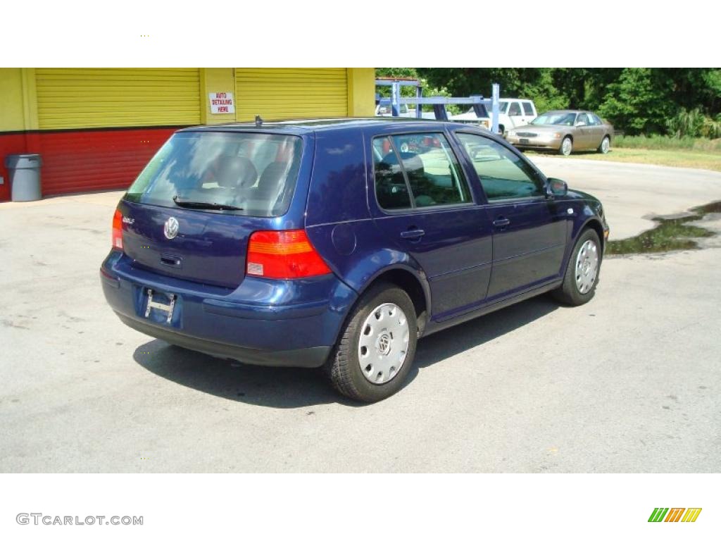 2004 Golf GL 4 Door - Indigo Blue Metallic / Black photo #3