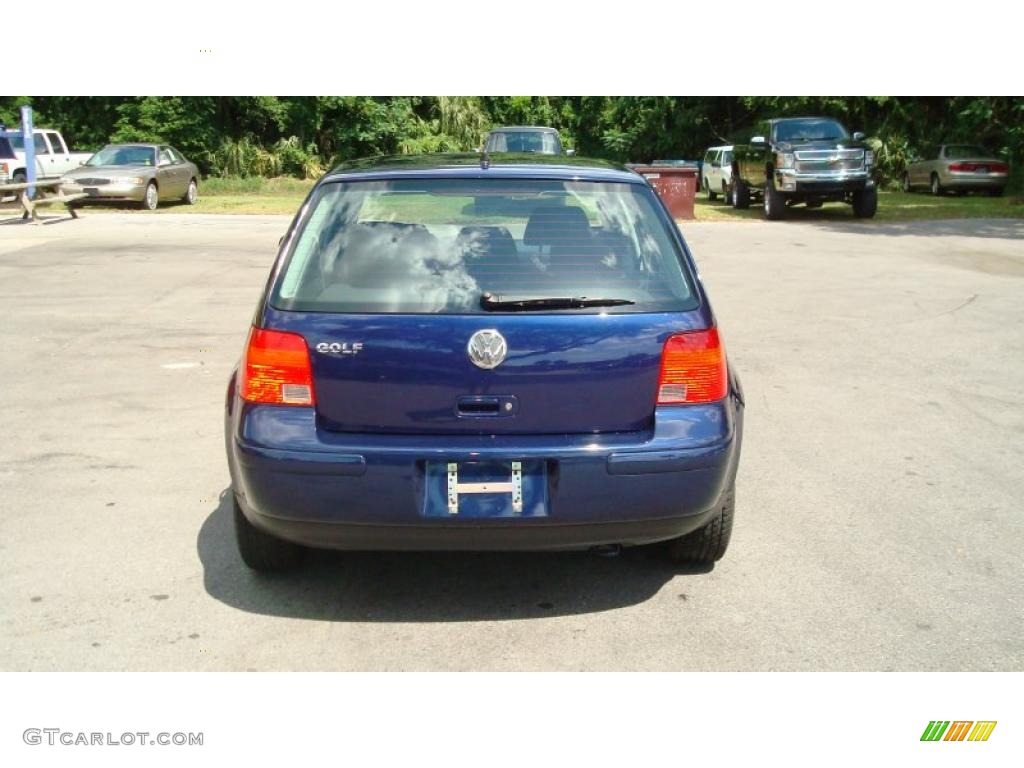 2004 Golf GL 4 Door - Indigo Blue Metallic / Black photo #4