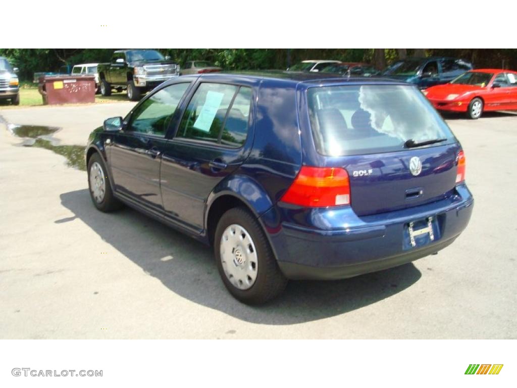 2004 Golf GL 4 Door - Indigo Blue Metallic / Black photo #5