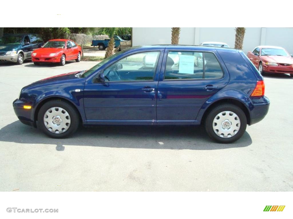 2004 Golf GL 4 Door - Indigo Blue Metallic / Black photo #6