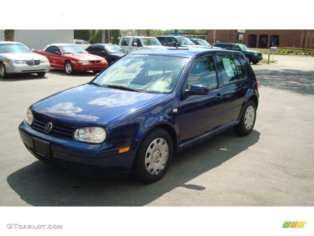 2004 Golf GL 4 Door - Indigo Blue Metallic / Black photo #7