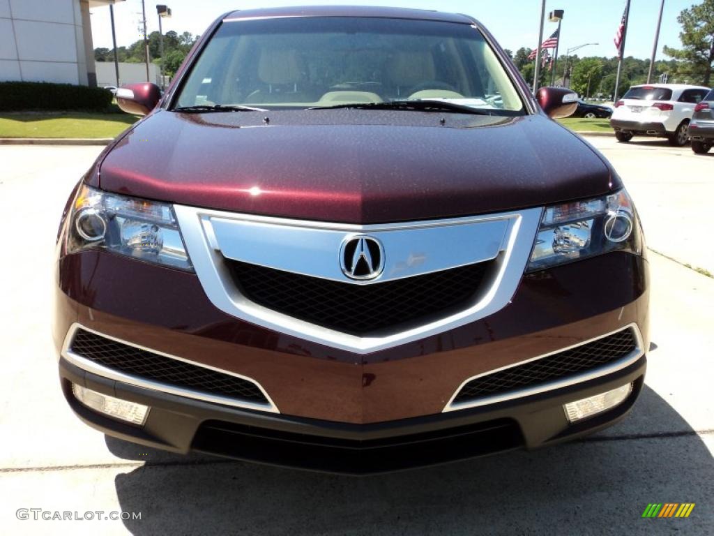 Dark Cherry Pearl 2011 Acura MDX Technology Exterior Photo #48868464