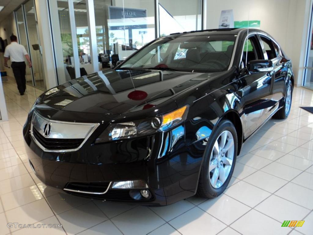 Crystal Black Pearl 2012 Acura TL 3.5 Technology Exterior Photo #48868541
