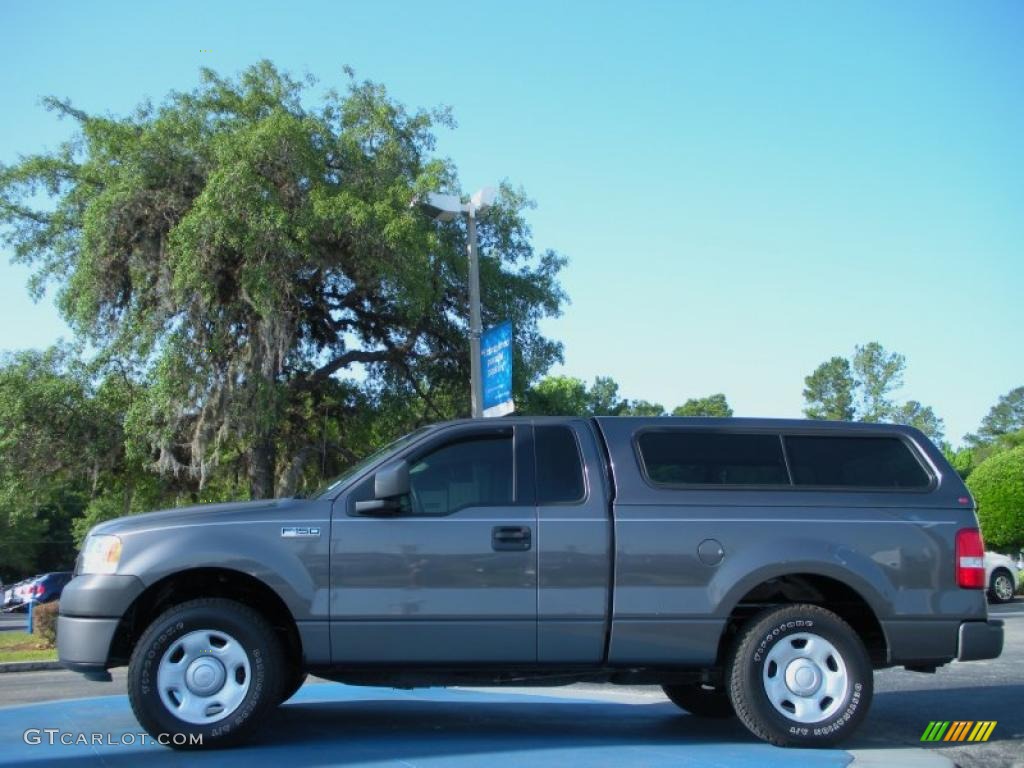 2006 F150 XL Regular Cab - Dark Shadow Grey Metallic / Medium Flint photo #2