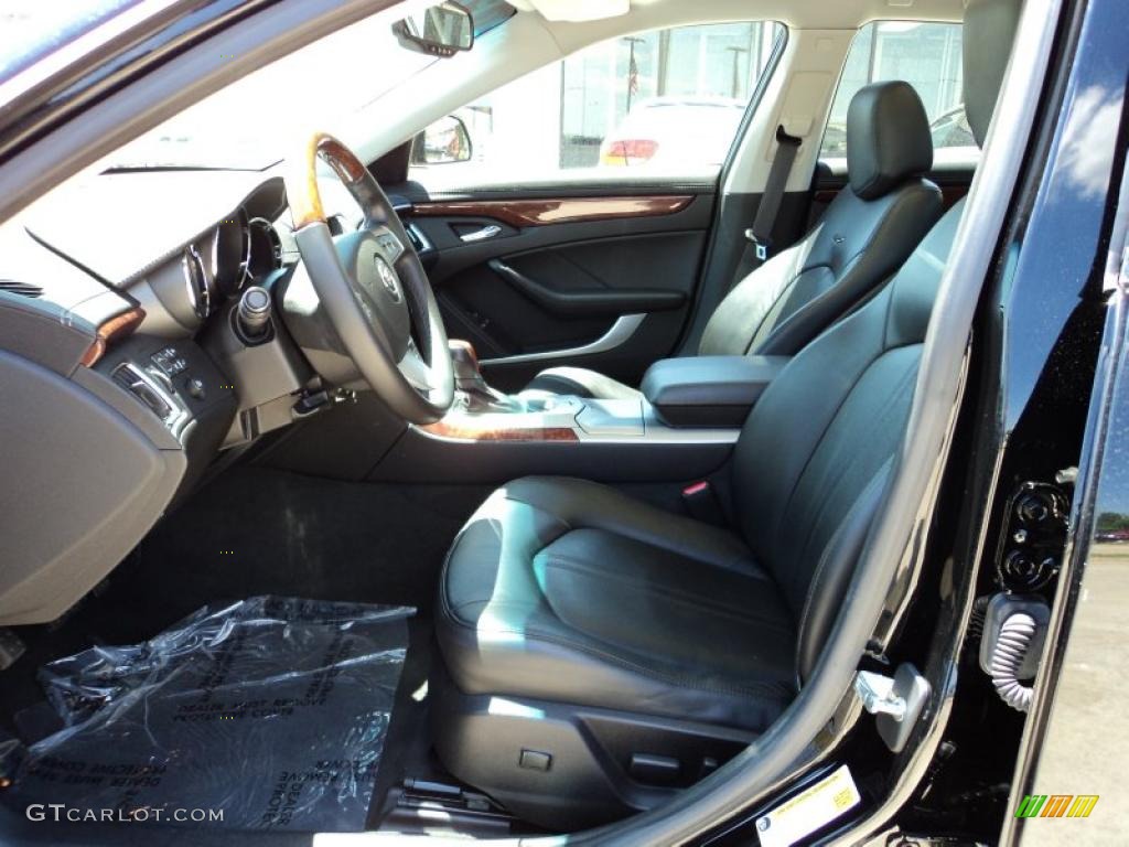 Ebony Interior 2008 Cadillac CTS Sedan Photo #48869484