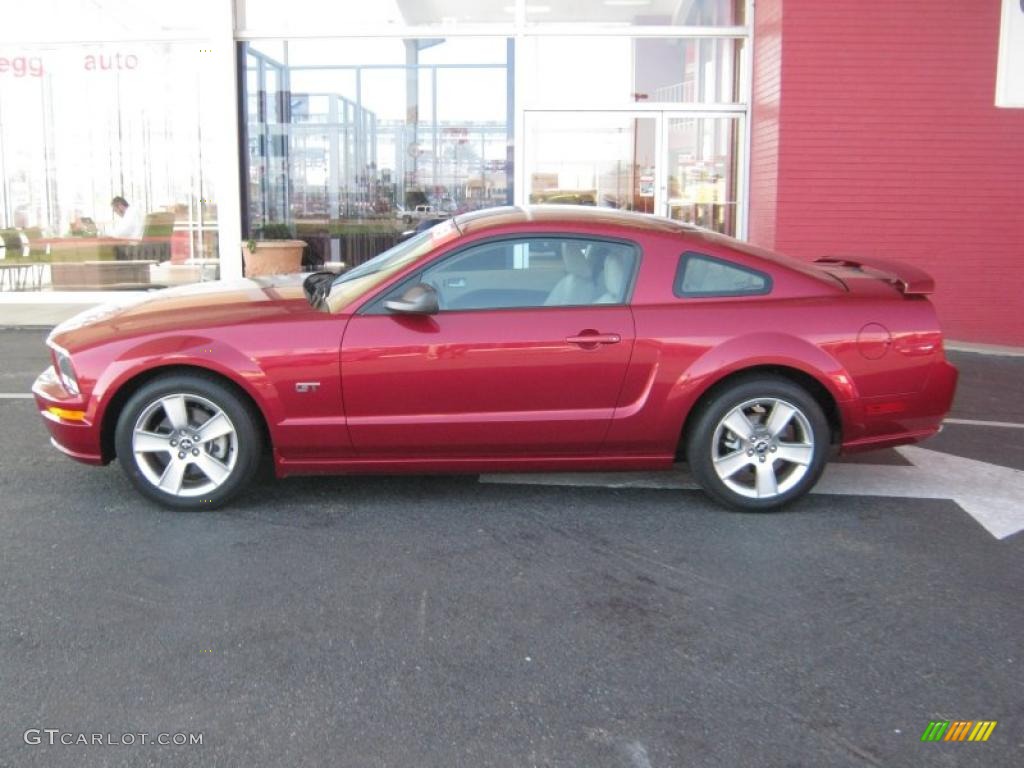 Redfire Metallic 2007 Ford Mustang GT Premium Coupe Exterior Photo #48870729