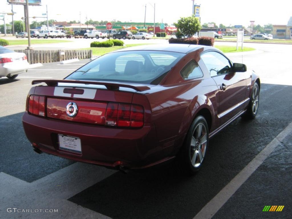 2007 Mustang GT Premium Coupe - Redfire Metallic / Medium Parchment photo #5