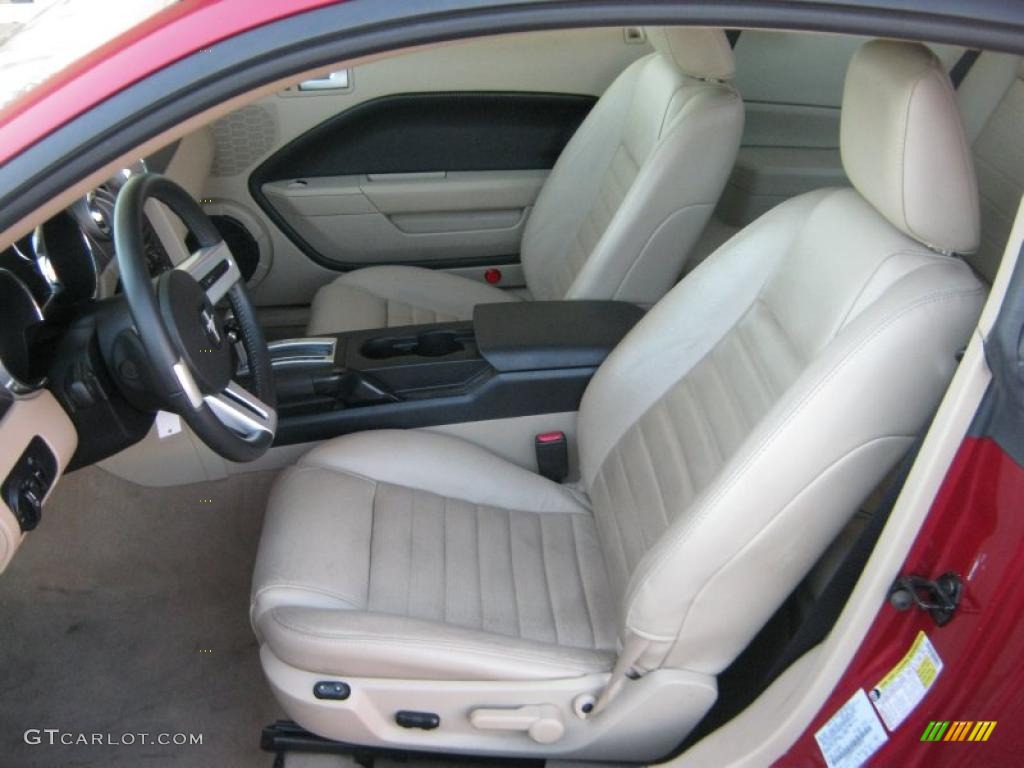2007 Mustang GT Premium Coupe - Redfire Metallic / Medium Parchment photo #13
