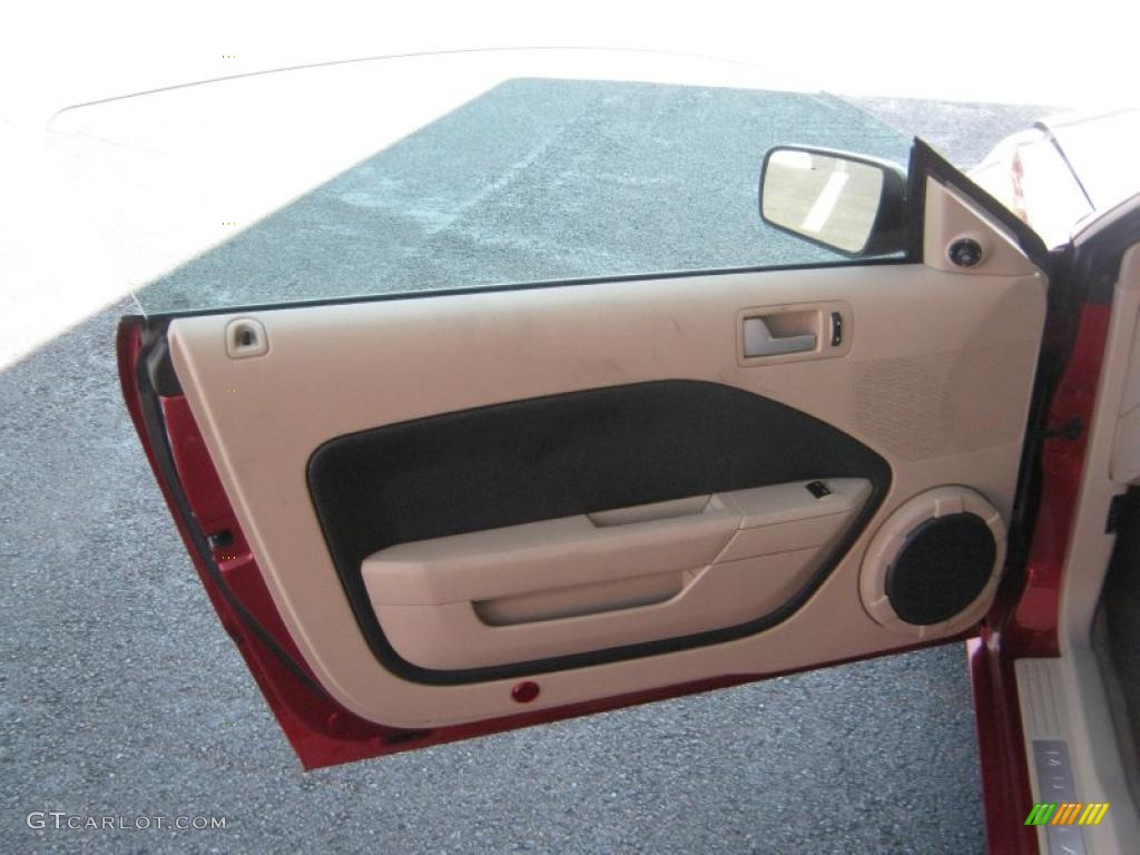 2007 Mustang GT Premium Coupe - Redfire Metallic / Medium Parchment photo #16