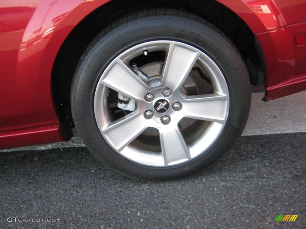 2007 Mustang GT Premium Coupe - Redfire Metallic / Medium Parchment photo #19