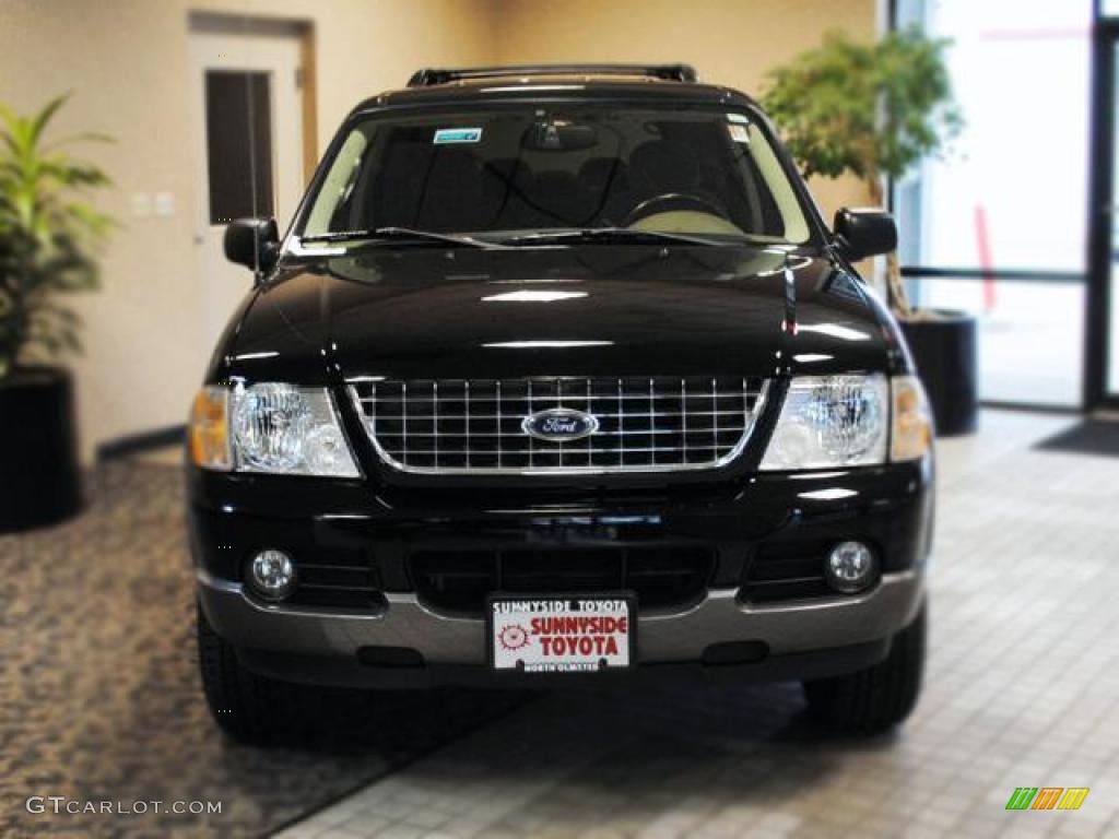 2003 Explorer XLT 4x4 - Black / Medium Parchment Beige photo #3