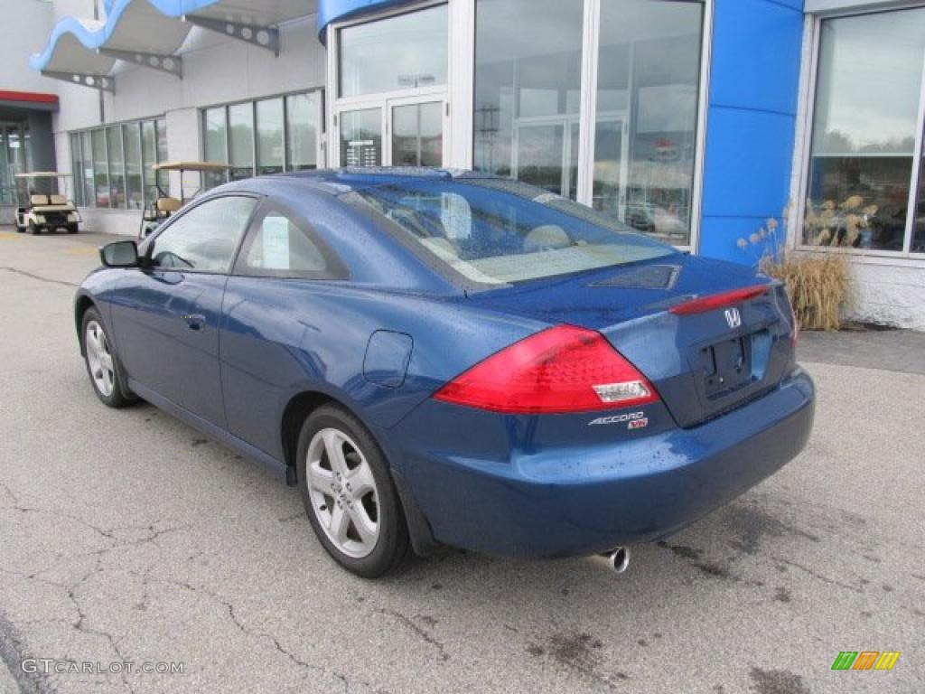 2006 Accord EX-L V6 Coupe - Sapphire Blue Pearl / Ivory photo #6