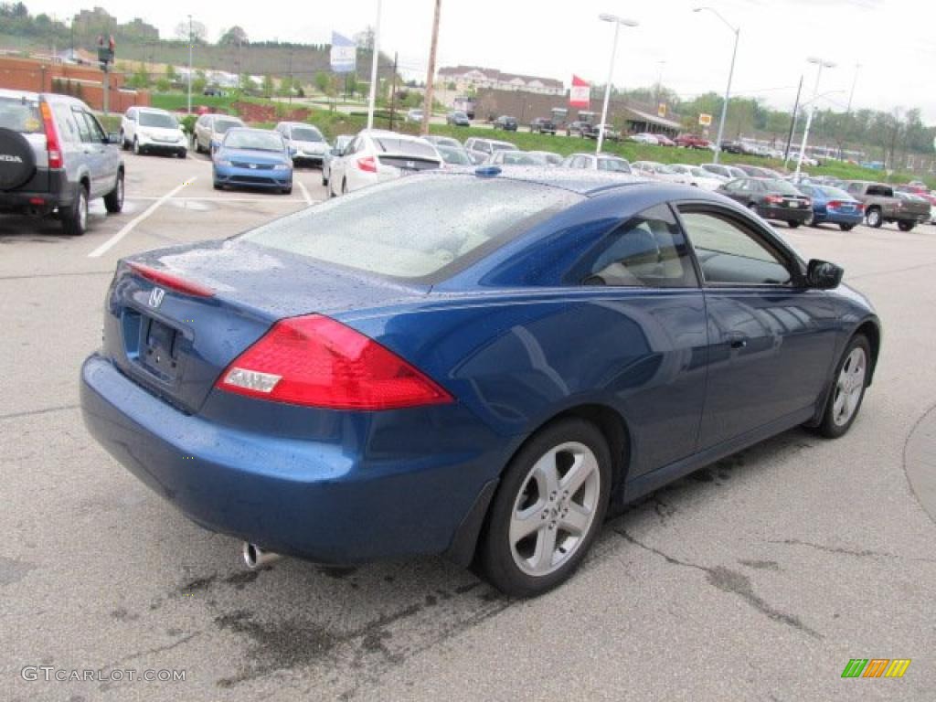 2006 Accord EX-L V6 Coupe - Sapphire Blue Pearl / Ivory photo #9