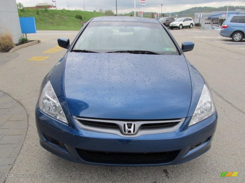 2006 Accord EX-L V6 Coupe - Sapphire Blue Pearl / Ivory photo #12