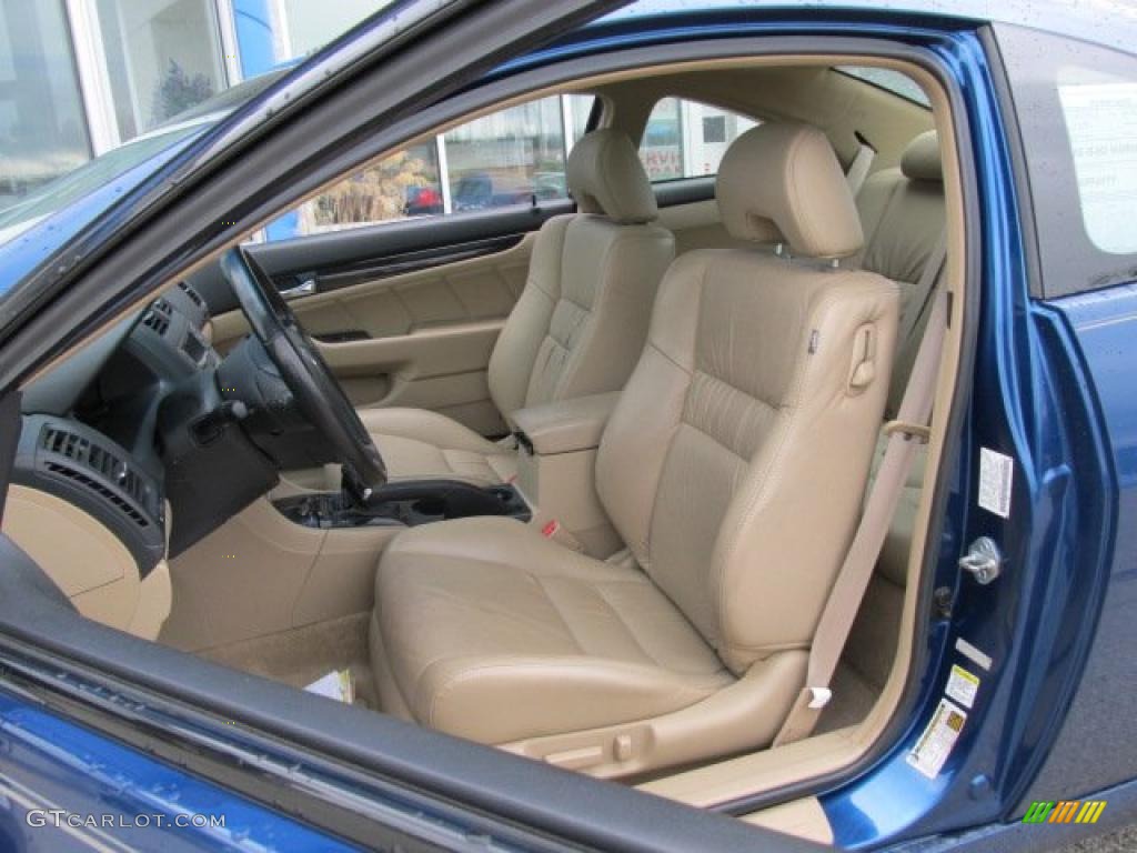 2006 Accord EX-L V6 Coupe - Sapphire Blue Pearl / Ivory photo #16