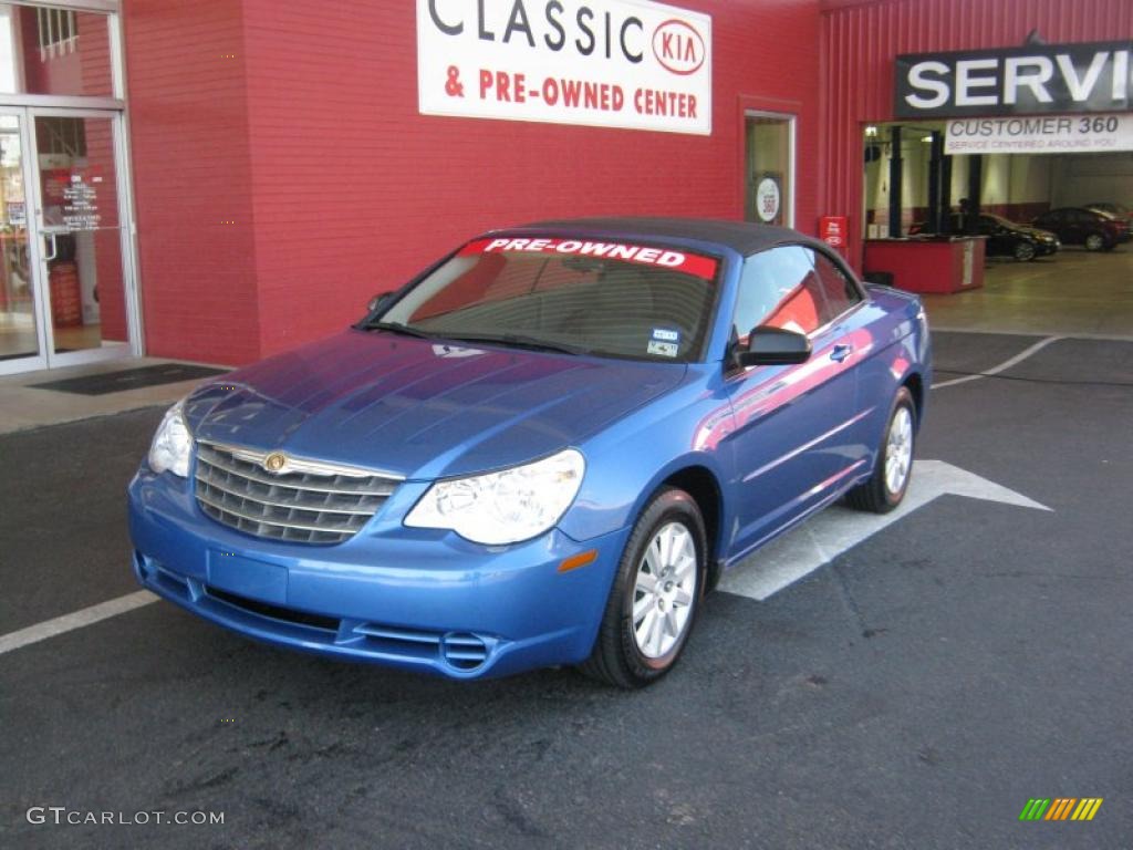 2008 Sebring LX Convertible - Marathon Blue Pearl / Dark Slate Gray/Light Slate Gray photo #1