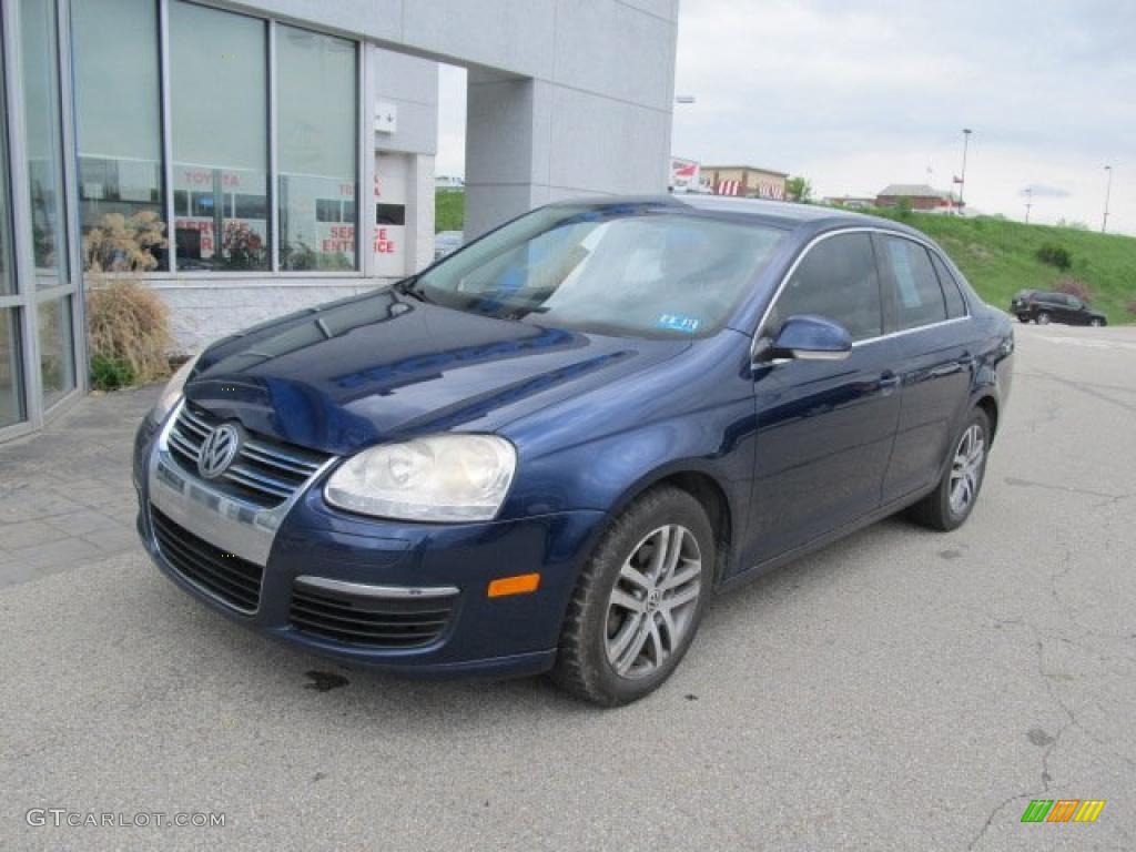 2006 Jetta 2.5 Sedan - Shadow Blue Metallic / Grey photo #2