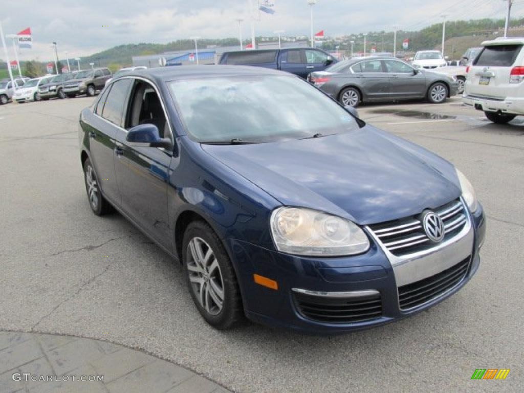 2006 Jetta 2.5 Sedan - Shadow Blue Metallic / Grey photo #8