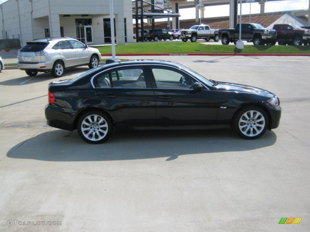 2008 3 Series 335xi Sedan - Black Sapphire Metallic / Beige photo #6