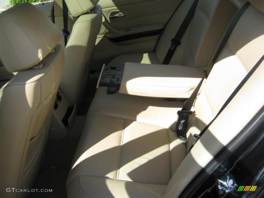 2008 3 Series 335xi Sedan - Black Sapphire Metallic / Beige photo #14