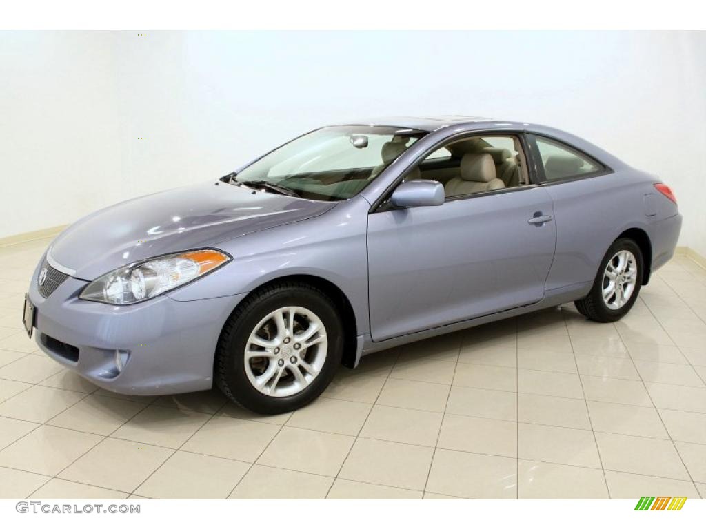 2006 Solara SLE Coupe - Cosmic Blue Metallic / Ivory photo #3