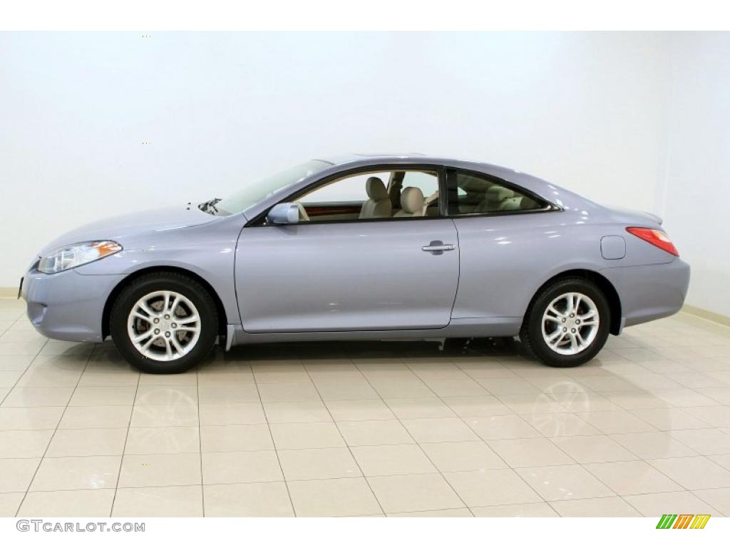 2006 Solara SLE Coupe - Cosmic Blue Metallic / Ivory photo #4