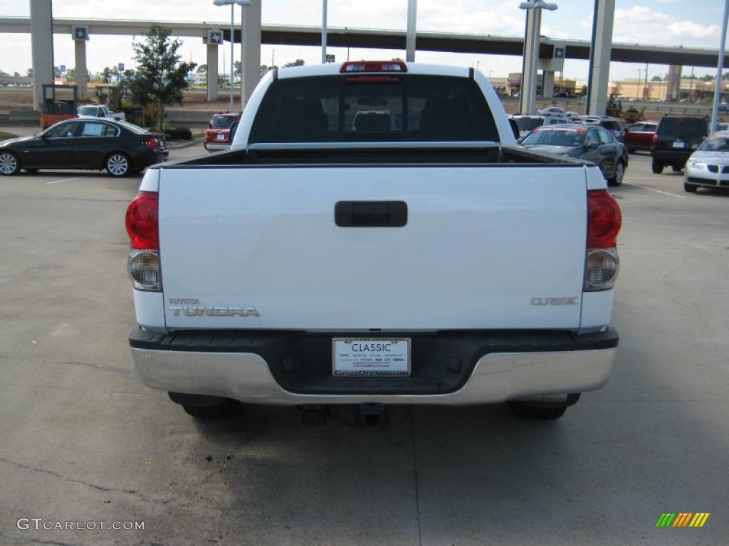 2008 Tundra SR5 Double Cab - Super White / Graphite Gray photo #4