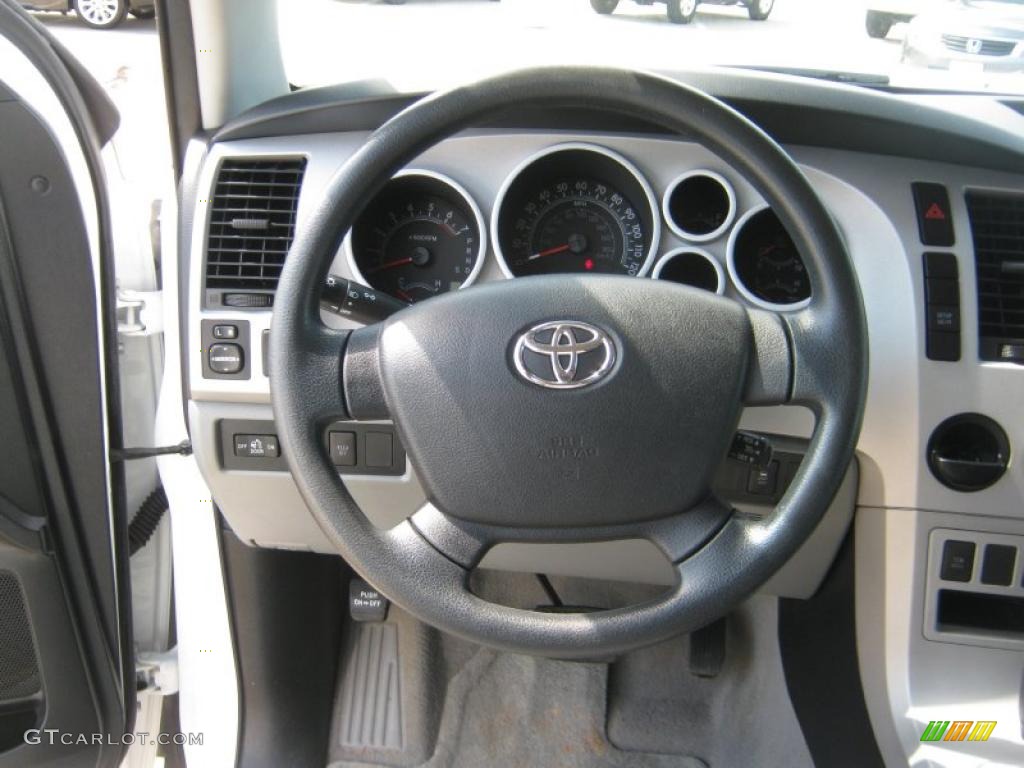 2008 Tundra SR5 Double Cab - Super White / Graphite Gray photo #10