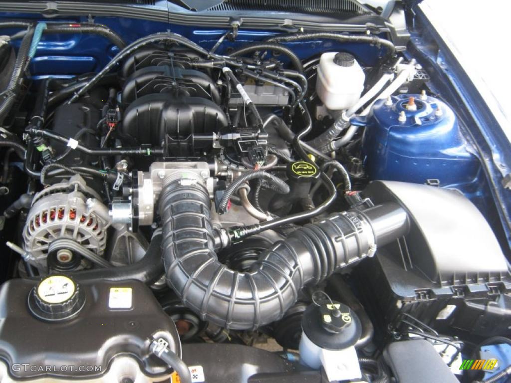 2008 Mustang V6 Premium Coupe - Vista Blue Metallic / Medium Parchment photo #21