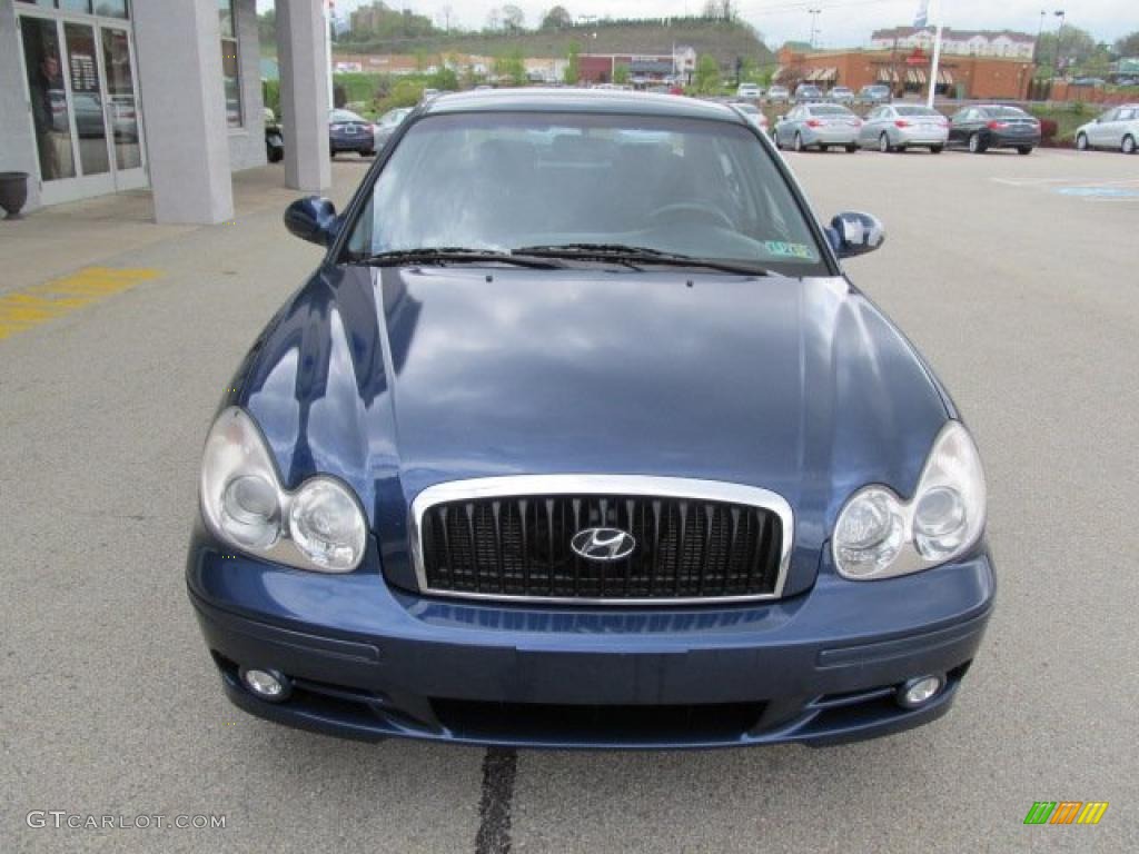 Ardor Blue 2002 Hyundai Sonata Standard Sonata Model Exterior Photo #48877680