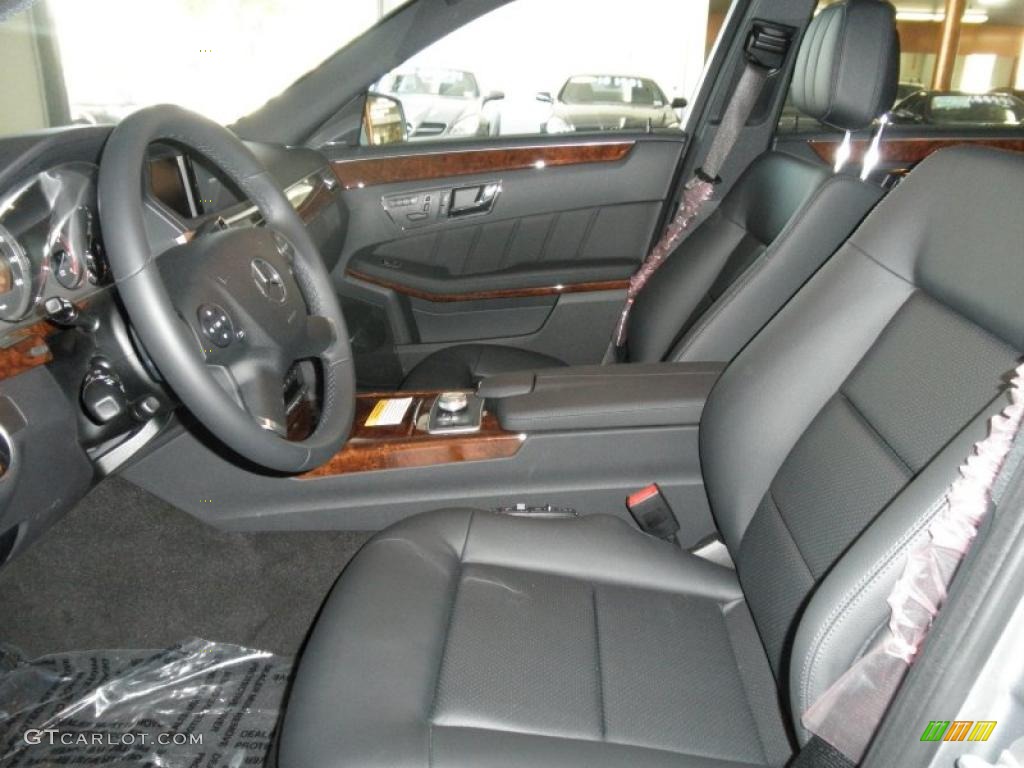 Black Interior 2011 Mercedes-Benz E 350 BlueTEC Sedan Photo #48879099