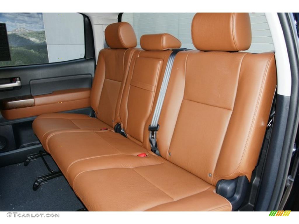 Redrock/Black Interior 2011 Toyota Tundra Platinum CrewMax 4x4 Photo #48880077