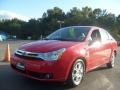 2008 Vermillion Red Ford Focus SES Sedan  photo #7