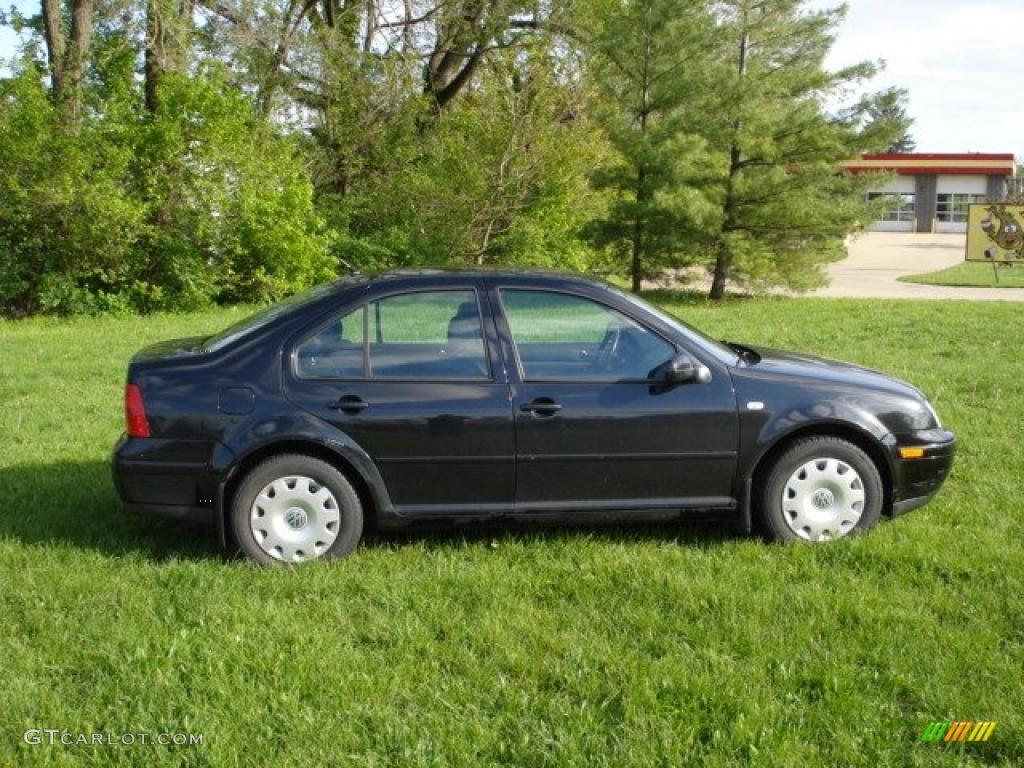 2002 Jetta GL Sedan - Black / Black photo #5