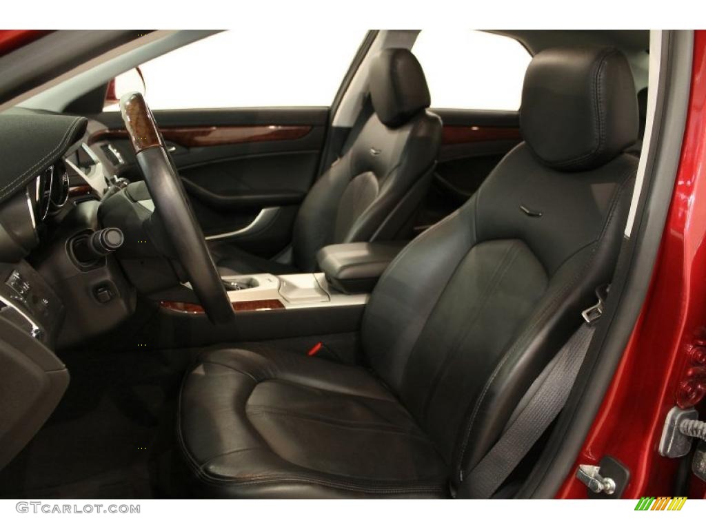 Ebony Interior 2008 Cadillac CTS 4 AWD Sedan Photo #48884484